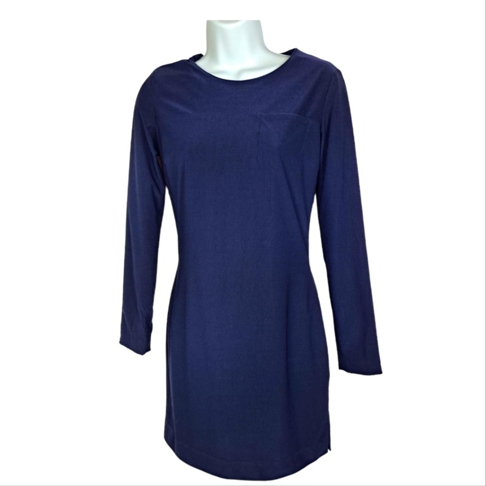 Vintage Versace Jeans Couture Blue Navy Sheath Dress